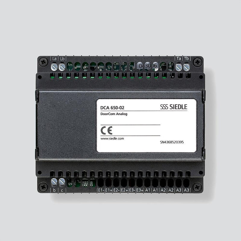 Siedle&Söhne - Zusatzgerät für Türkommunikation DoorCom Analog DCA 650-02 f.YR-System-Bus