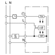 Eberle Controls - Raumthermostat/Uhrenthermostat UP-Raumregler 5-30C AC230V UTE 1001-RAL1013-M55 1Öffner