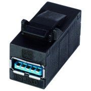 Telegärtner - Modulare Kupplung USB-Keystone 100023186 Type A, USB-3.0, f-f