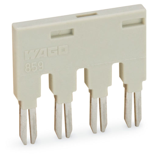 WAGO - Zubehör/Ersatzteile für Schaltrelais Kammbrücker 859-404 4fach grau − 25 Stück