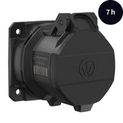 Walther Werke - CEE-Anbausteckdose (IEC 60309) CEE NEO Anbaudose gerade FW430307CC 32A 3P 7h IP54