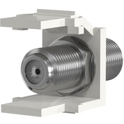 EFB-Elektronik - Zubehör/Ersatzteile für modulares Anschlusssystem Keystone Einbauadapter EB539 F-Verbinder, weiß