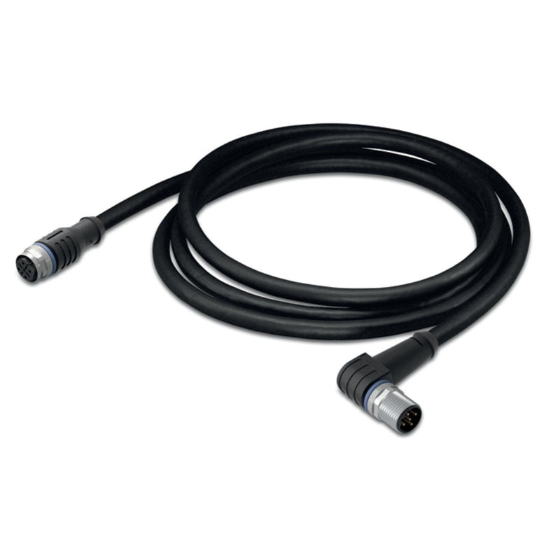 WAGO - Konfektioniertes Sensor-Aktor-Kabel Sensor-/Aktorleitung M12A 756-5402/040-020 Bu.,ax.,M12A-St.,w. − 1 Stück