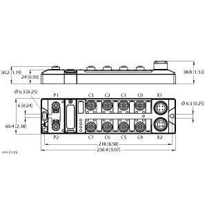 Turck - Feldbus, Dez. Peripherie Digitales Ein-/Ausgangs-Modul Multiprotokoll-I/O-Modul TBEN-L4-16DOP kompakt