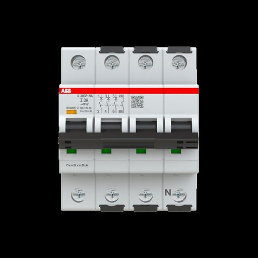 ABB Stotz S&J - Leitungsschutzschalter Sicherungsautomat S303P-Z3NA 25kA, 3A, 3+NA