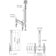 Vogels - Halterung für Audio-/Videosysteme Einzelprofil VESA 400x400 CT240844 si Connect-It,80cm