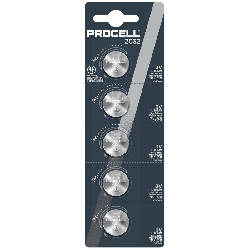 Hückmann - Batterie Knopfzelle Lithium 3V PC2032-B5 (VE5) CR2032 Procell − 40 Packung
