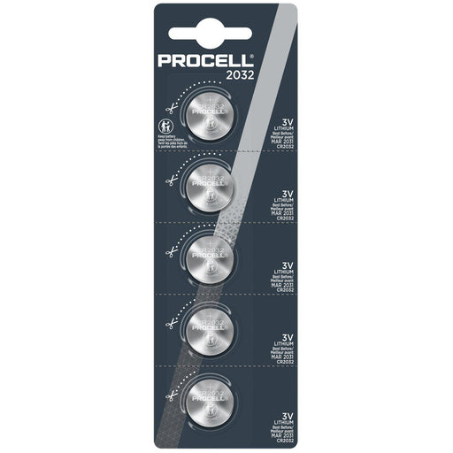Hückmann - Batterie Knopfzelle Lithium 3V PC2032-B5 (VE5) CR2032 Procell − 40 Packung