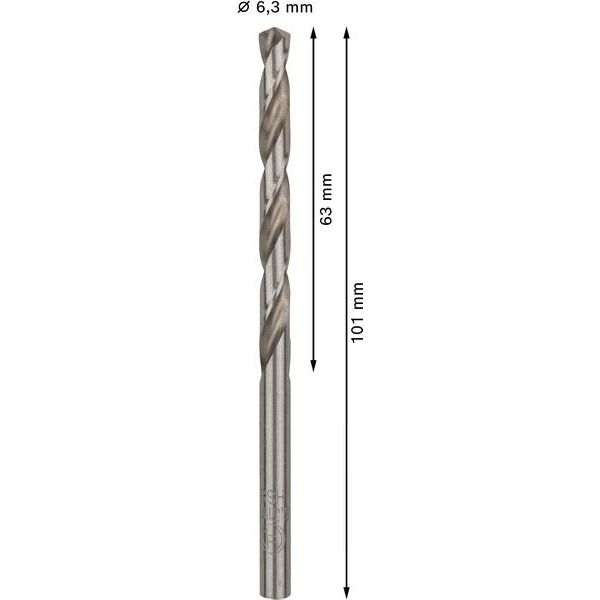 Bosch - Bohrer PRO Metal HSS-G 2608585498 Spiralbohrer 6,3 x