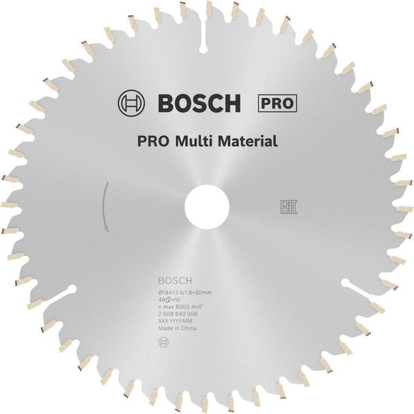 Bosch - Kreissägeblatt PRO Multi Material 2608640506 Kreissägeblatt 184 x