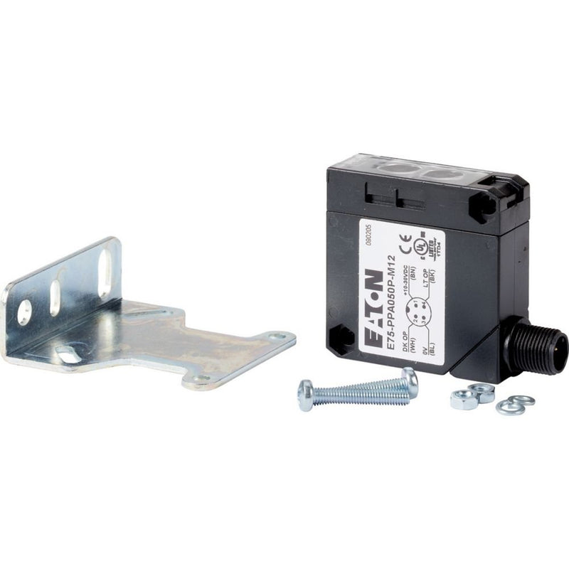 Eaton - Lichttaster energetisch Näherungssensor 10-30V DC E75-PPA110P-M12 Sn=12-110cm 10-30V