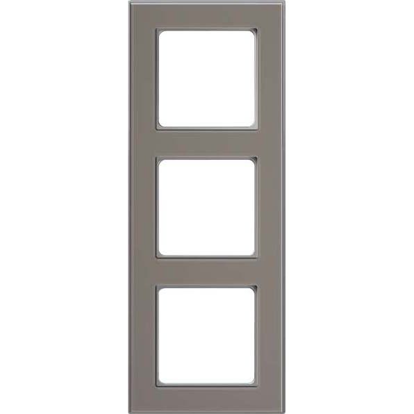 Peha - Abdeckrahmen Rahmen 3-fach D 20.673.242.702 Glaseffekt stein-alu