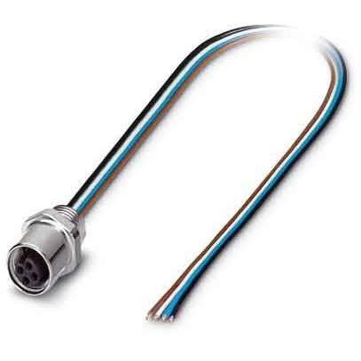 Phoenix Contact - Rundsteckverbinder, feldkonfektionierbar (Industriesteckverbinder) Einbausteckverbinder SACC-E-M5FS #1530618 Sensor-/Aktor-Wandd.
