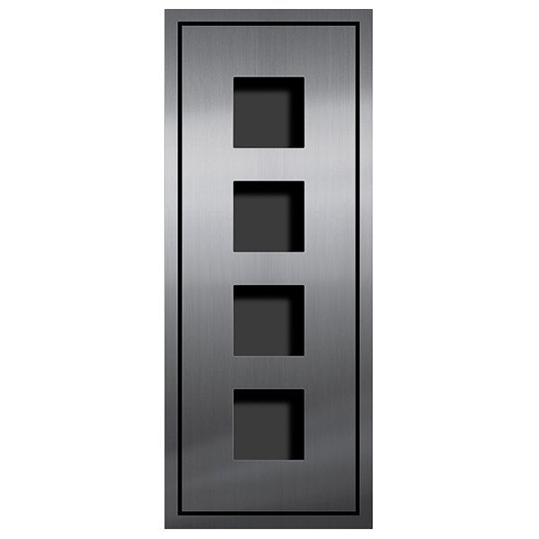 TCS Tür Control - Montageelement für Türstation Inputzmontageset ZAU2064-0030 4 AMI-Modul, 1-spal
