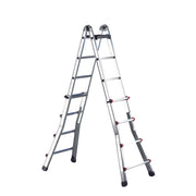 Cimco Werkzeuge - Sprossenleiter Aluminium-Teleskop-Leiter 146706 mit 2x6 Stufen