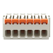 WAGO - Kabelsteckverbinder für Leiterplattensteckverbinder 1-Leiter-Federleiste,Hebel 2734-1106/327-000 PushinCAGECLAMP,lgr − 100 Stück