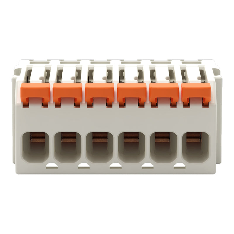 WAGO - Kabelsteckverbinder für Leiterplattensteckverbinder 1-Leiter-Federleiste,Hebel 2734-1106/327-000 PushinCAGECLAMP,lgr − 100 Stück