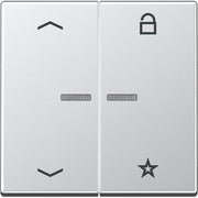 Jung - Bedienelement intelligent eNet Funk-Steuertaste FM A 1701 P AL 2fach, aluminium