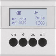 Berker - Bussystem-Zeitschaltuhr KNX-Funk Zeitschaltuhr 85745283 alu matt