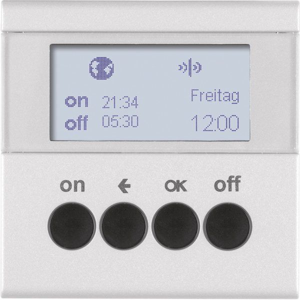 Berker - Bussystem-Zeitschaltuhr KNX-Funk Zeitschaltuhr 85745283 alu matt