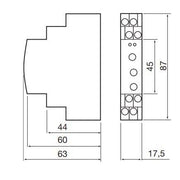 Eberle Controls - Zeitrelais Installationstechnik für Reiheneinbau Zeitrelais IZT 1W,5A,24-240VAC/DC