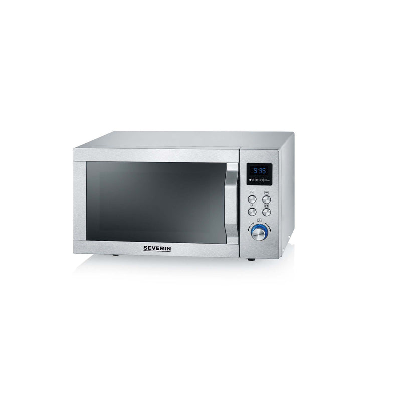 Severin - Mikrowellengerät Mikrowelle m.Grill MW 7774 eds-geb/si Heißluft,25L