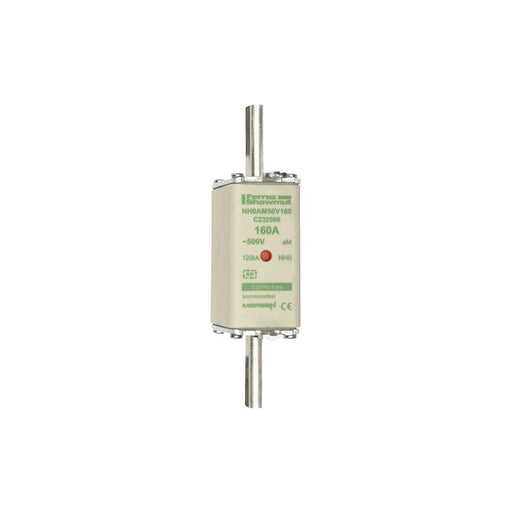 Mersen - Messersicherung Sicherungseinsatz NH aM NH1AM50V160 Gr.1 160A sfü KM − 3 Stück