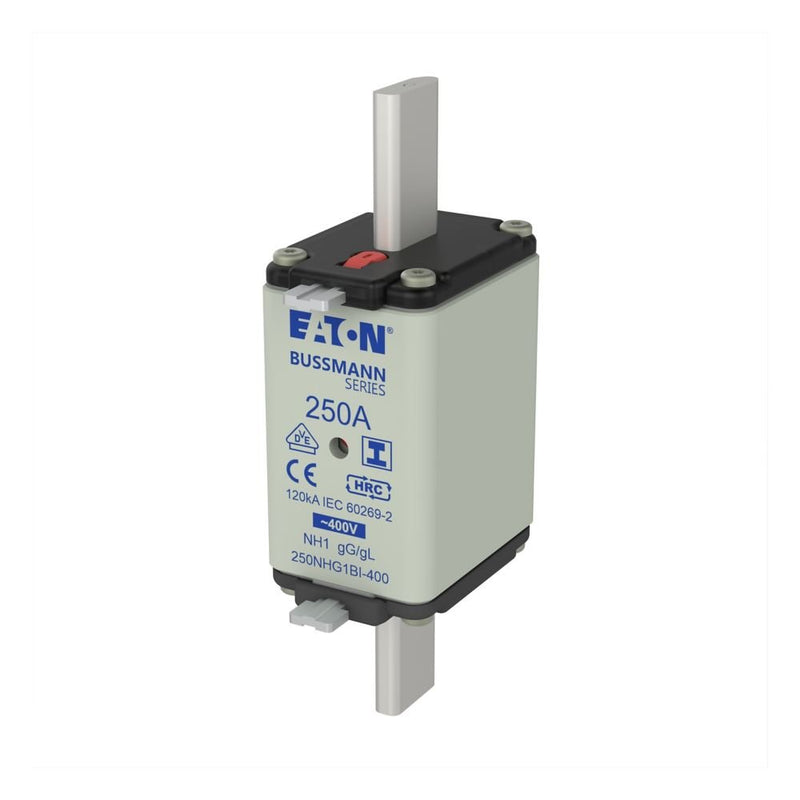 Eaton - Messersicherung Sicherungseinsatz Nieders. 250NHG1BI-400 250A AC 400V 120kA − 3 Stück