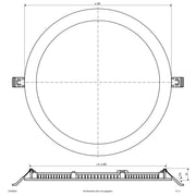 EVN Lichttechnik - Decken-/Wandleuchte LED-Einbaupanel LTR300925