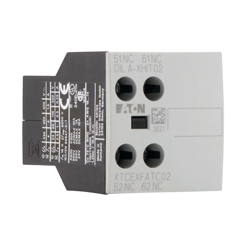 Eaton - Hilfsschalterblock Hilfsschalterbaustein 2pol DILA-XHIT02 16A Frontbefestigung