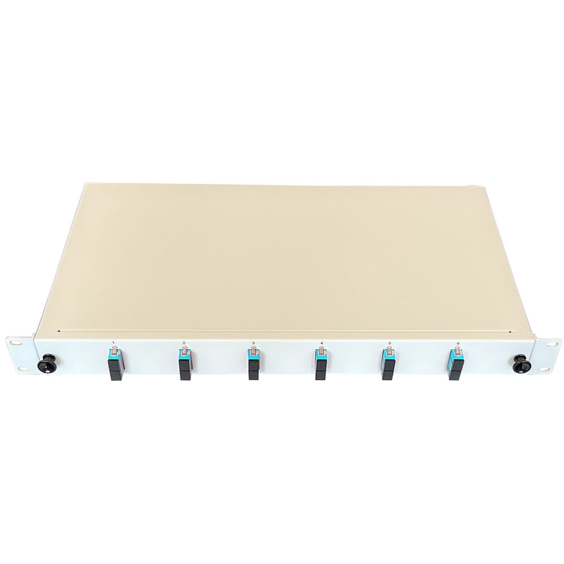 Paschke - Patchpanel LWL Spleissbox ausziehbar 19" 443705AQ-06SA 6xSCd OM3 AQUA