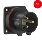 Walther Werke - CEE-Gerätestecker (IEC 60309) CEE NEO Anbaugerätestecker FW630309CC gerade 32A 3P 9h
