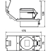 OBO Bettermann - Gerätebecher/Geräteträger für Unterflursystem Geräteträger GT2 CEE16 m. CEE16, 175x75x128