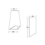 Brumberg Leuchten - Decken-/Wandleuchte LED-Wandanbauleuchte 65041103 3000K, graphit
