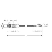 Turck - Rundsteckverbinder, feldkonfektionierbar (Industriesteckverbinder) Verbindungsleitung RSSD-RJ45S-4422-50M − 1 Stück