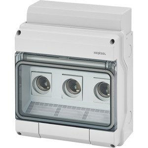 Hensel - Sicherungskasten Sicherungsgehäuse KV 9325 3x25A Diazed DII E27
