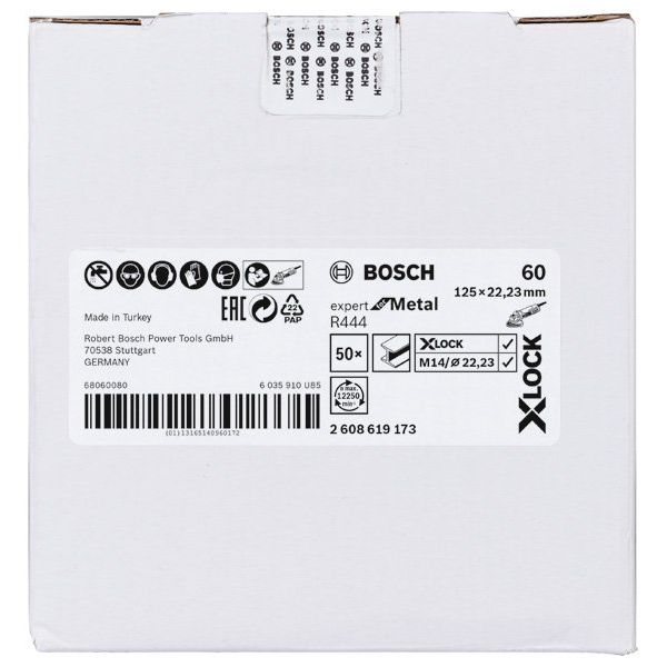 Bosch - Trenn-/Schleifscheibe X-LOCK 2608619173 Fiberschleifscheibe