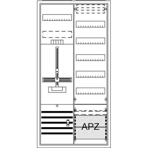 Striebel&John - Zähler-Komplettschrank Komplettschrank DA27GB AP3Pkt.A271Z1V5A2 − 1 Stück