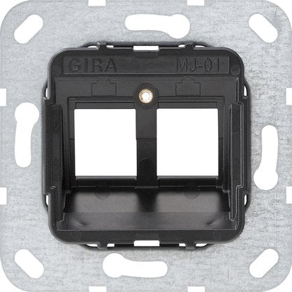 Gira - Einsatz/Abdeckung für Kommunikationstechnik Modular Jack 1 2fach 560100 UP Tragring