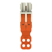 WAGO GmbH & Co. KG - Ein- und mehrpolige Klemmenleiste 1-Leiter-Federleiste Hebel 832-1102/342-000 Push-inCAGECLAMP,lgr − 20 Stück