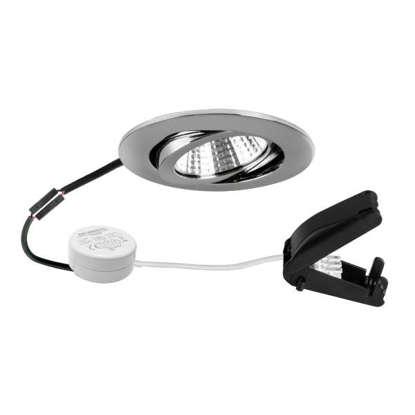 Brumberg Leuchten - Downlight/Strahler/Flutlicht LED-Einbaustrahler 230V 40463023 3000K, chrom