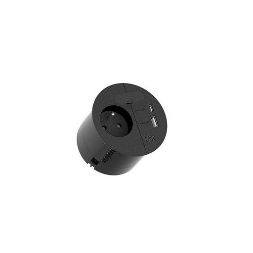 Bachmann - Multi-Tischsteckdose Kabeldurchführung 938.202 1xUTE 1xUSB
