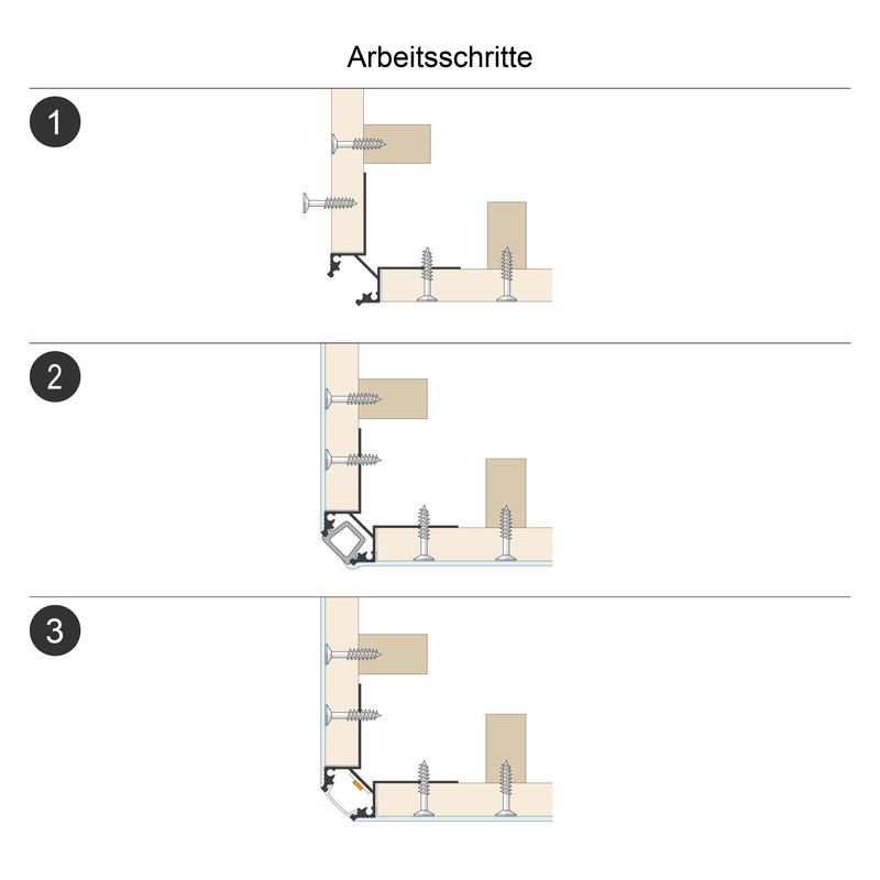 EVN Lichttechnik - Mechanisches Zubehör/Ersatzteile für Leuchten Profil m.Abdeckung APTB4AM300