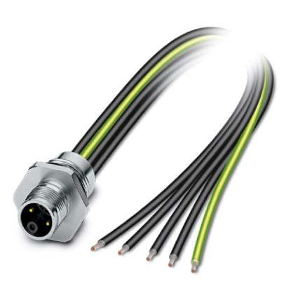 Phoenix Contact - Rundsteckverbinder, feldkonfektionierbar (Industriesteckverbinder) Einbausteckverbinder SACC-E-M12MS#1415291