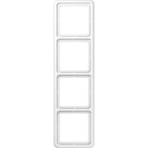 Jung - Abdeckrahmen Rahmen 4-fach aws CD 584 WU WW waage/senkrecht