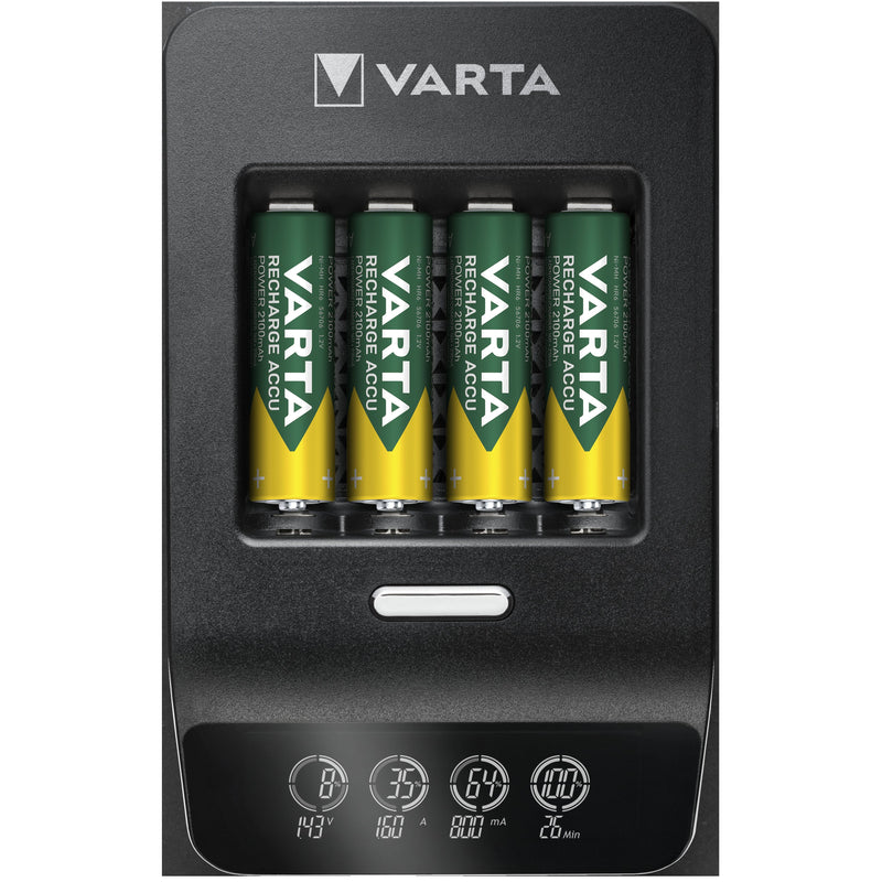 Varta Cons.Varta - Universal-Ladegerät LCD Ultra Fast Charger+ 57685101441 4xAA 56706 2100mAh − 2 Stück