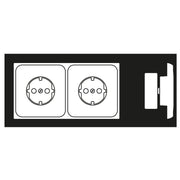 Jung - Steckdose KK-SCHUKO-Steckdose 2-fach CD 522 BF WW 16A 250V