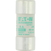 Eaton - Zylindrische Sicherung Sicherungseinsatz Nieders. CYLINDRICA#C22M8 8A AC 690V 80kA − 10 Stück