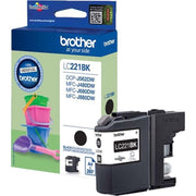 Brother - Verbrauchsmaterial für Telefax/Drucker/MFC Tintenpatrone LC-221BK sw