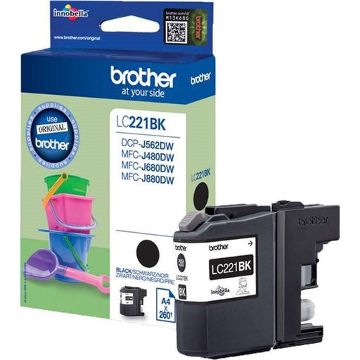 Brother - Verbrauchsmaterial für Telefax/Drucker/MFC Tintenpatrone LC-221BK sw